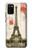 S2108 Eiffel Tower Paris Postcard Hülle Schutzhülle Taschen für Samsung Galaxy A02s, Galaxy M02s