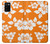 S2245 Hawaiian Hibiscus Orange Pattern Hülle Schutzhülle Taschen für Samsung Galaxy A02s, Galaxy M02s
