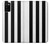 S2297 Black and White Vertical Stripes Hülle Schutzhülle Taschen für Samsung Galaxy A02s, Galaxy M02s