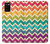 S2362 Rainbow Colorful Shavron Zig Zag Pattern Hülle Schutzhülle Taschen für Samsung Galaxy A02s, Galaxy M02s
