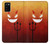 S2454 Red Cute Little Devil Cartoon Hülle Schutzhülle Taschen für Samsung Galaxy A02s, Galaxy M02s