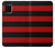 S2638 Black and Red Striped Hülle Schutzhülle Taschen für Samsung Galaxy A02s, Galaxy M02s