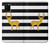 S2794 Black and White Striped Deer Gold Sparkles Hülle Schutzhülle Taschen für Samsung Galaxy A02s, Galaxy M02s