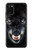S2823 Black Wolf Blue Eyes Face Hülle Schutzhülle Taschen für Samsung Galaxy A02s, Galaxy M02s