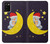 S2849 Cute Sleepy Owl Moon Night Hülle Schutzhülle Taschen für Samsung Galaxy A02s, Galaxy M02s