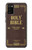 S2889 Holy Bible Cover King James Version Hülle Schutzhülle Taschen für Samsung Galaxy A02s, Galaxy M02s