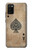 S2928 Vintage Spades Ace Card Hülle Schutzhülle Taschen für Samsung Galaxy A02s, Galaxy M02s