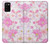 S3036 Pink Sweet Flower Flora Hülle Schutzhülle Taschen für Samsung Galaxy A02s, Galaxy M02s