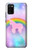 S3070 Rainbow Unicorn Pastel Sky Hülle Schutzhülle Taschen für Samsung Galaxy A02s, Galaxy M02s