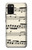 S3082 Music Sheet Hülle Schutzhülle Taschen für Samsung Galaxy A02s, Galaxy M02s