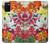 S3205 Retro Art Flowers Hülle Schutzhülle Taschen für Samsung Galaxy A02s, Galaxy M02s