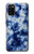 S3439 Fabric Indigo Tie Dye Hülle Schutzhülle Taschen für Samsung Galaxy A02s, Galaxy M02s