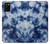 S3439 Fabric Indigo Tie Dye Hülle Schutzhülle Taschen für Samsung Galaxy A02s, Galaxy M02s