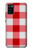 S3535 Red Gingham Hülle Schutzhülle Taschen für Samsung Galaxy A02s, Galaxy M02s