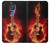 S0415 Fire Guitar Burn Hülle Schutzhülle Taschen für Motorola Moto G Play (2021)