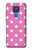 S2358 Pink Polka Dots Hülle Schutzhülle Taschen für Motorola Moto G Play (2021)