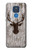 S2505 Reindeer Head Old Wood Texture Graphic Hülle Schutzhülle Taschen für Motorola Moto G Play (2021)