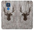 S2505 Reindeer Head Old Wood Texture Graphic Hülle Schutzhülle Taschen für Motorola Moto G Play (2021)