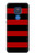 S2638 Black and Red Striped Hülle Schutzhülle Taschen für Motorola Moto G Play (2021)