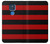 S2638 Black and Red Striped Hülle Schutzhülle Taschen für Motorola Moto G Play (2021)