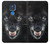 S2823 Black Wolf Blue Eyes Face Hülle Schutzhülle Taschen für Motorola Moto G Play (2021)