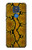 S3365 Yellow Python Skin Graphic Print Hülle Schutzhülle Taschen für Motorola Moto G Play (2021)