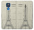 S3474 Eiffel Architectural Drawing Hülle Schutzhülle Taschen für Motorola Moto G Play (2021)