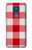 S3535 Red Gingham Hülle Schutzhülle Taschen für Motorola Moto G Play (2021)