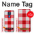 S3535 Red Gingham Hülle Schutzhülle Taschen für Motorola Moto G Play (2021)