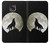S1981 Wolf Howling at The Moon Hülle Schutzhülle Taschen für Motorola Moto G Power (2021)