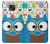 S2521 Cute Nerd Owl Cartoon Hülle Schutzhülle Taschen für Motorola Moto G Power (2021)