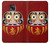 S3023 Japan Good Luck Daruma Doll Hülle Schutzhülle Taschen für Motorola Moto G Power (2021)