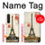 S2108 Eiffel Tower Paris Postcard Hülle Schutzhülle Taschen für Sony Xperia 1 III