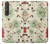 S2179 Flower Floral Vintage Art Pattern Hülle Schutzhülle Taschen für Sony Xperia 1 III