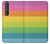 S2363 Rainbow Pattern Hülle Schutzhülle Taschen für Sony Xperia 1 III