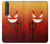 S2454 Red Cute Little Devil Cartoon Hülle Schutzhülle Taschen für Sony Xperia 1 III