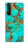S2688 Aqua Copper Turquoise Gemstone Graphic Hülle Schutzhülle Taschen für Sony Xperia 1 III