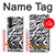 S3056 Zebra Skin Texture Graphic Printed Hülle Schutzhülle Taschen für Sony Xperia 1 III