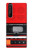 S3204 Red Cassette Recorder Graphic Hülle Schutzhülle Taschen für Sony Xperia 1 III