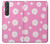 S3500 Pink Floral Pattern Hülle Schutzhülle Taschen für Sony Xperia 1 III