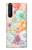 S3705 Pastel Floral Flower Hülle Schutzhülle Taschen für Sony Xperia 1 III
