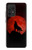 S2955 Wolf Howling Red Moon Hülle Schutzhülle Taschen für Samsung Galaxy A52, Galaxy A52 5G
