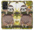 S3138 Cute Baby Sloth Paint Hülle Schutzhülle Taschen für Samsung Galaxy A52, Galaxy A52 5G
