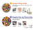 S3409 Squares Concentric Circles Hülle Schutzhülle Taschen für Samsung Galaxy A52, Galaxy A52 5G