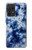 S3439 Fabric Indigo Tie Dye Hülle Schutzhülle Taschen für Samsung Galaxy A52, Galaxy A52 5G