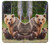 S3558 Bear Family Hülle Schutzhülle Taschen für Samsung Galaxy A52, Galaxy A52 5G