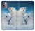 S0285 Polar Bear Family Arctic Hülle Schutzhülle Taschen für Motorola Moto G30, G20, G10
