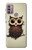 S0360 Coffee Owl Hülle Schutzhülle Taschen für Motorola Moto G30, G20, G10