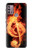 S0493 Music Note Burn Hülle Schutzhülle Taschen für Motorola Moto G30, G20, G10