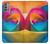 S1671 Rainbow Colorful Rose Hülle Schutzhülle Taschen für Motorola Moto G30, G20, G10